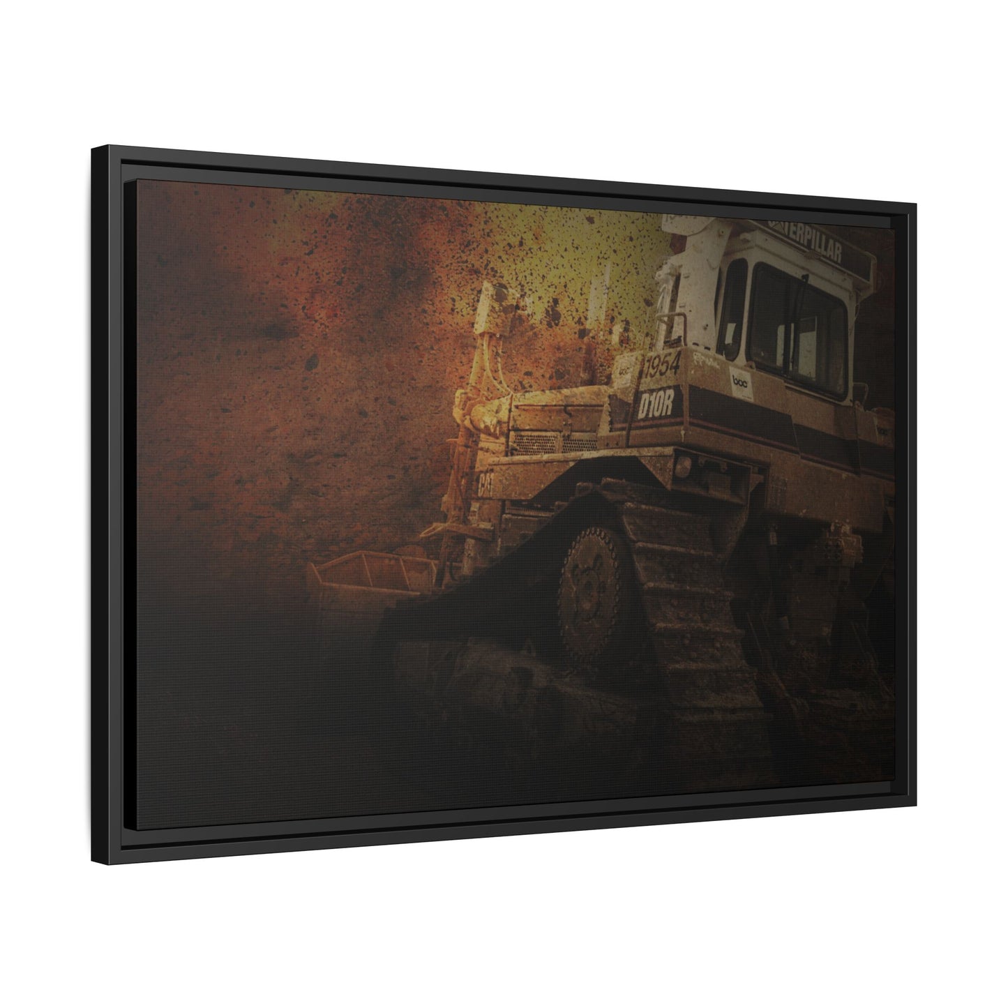 D10 Dramatic Dozer | Framed Wall Art on Stretched Canvas