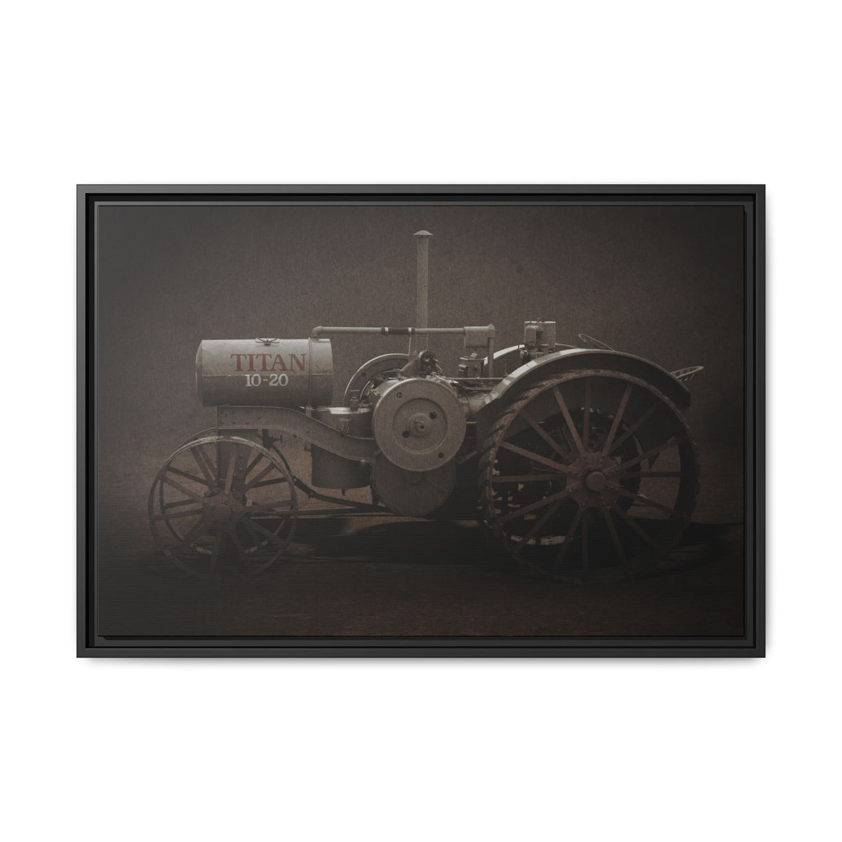 Vintage International Titan 10-20 Tractor | Framed Wall Art on Stretched Canvas