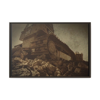 D5K2 Top of the Hill Dozer  | Photo Art on Framed Canvas