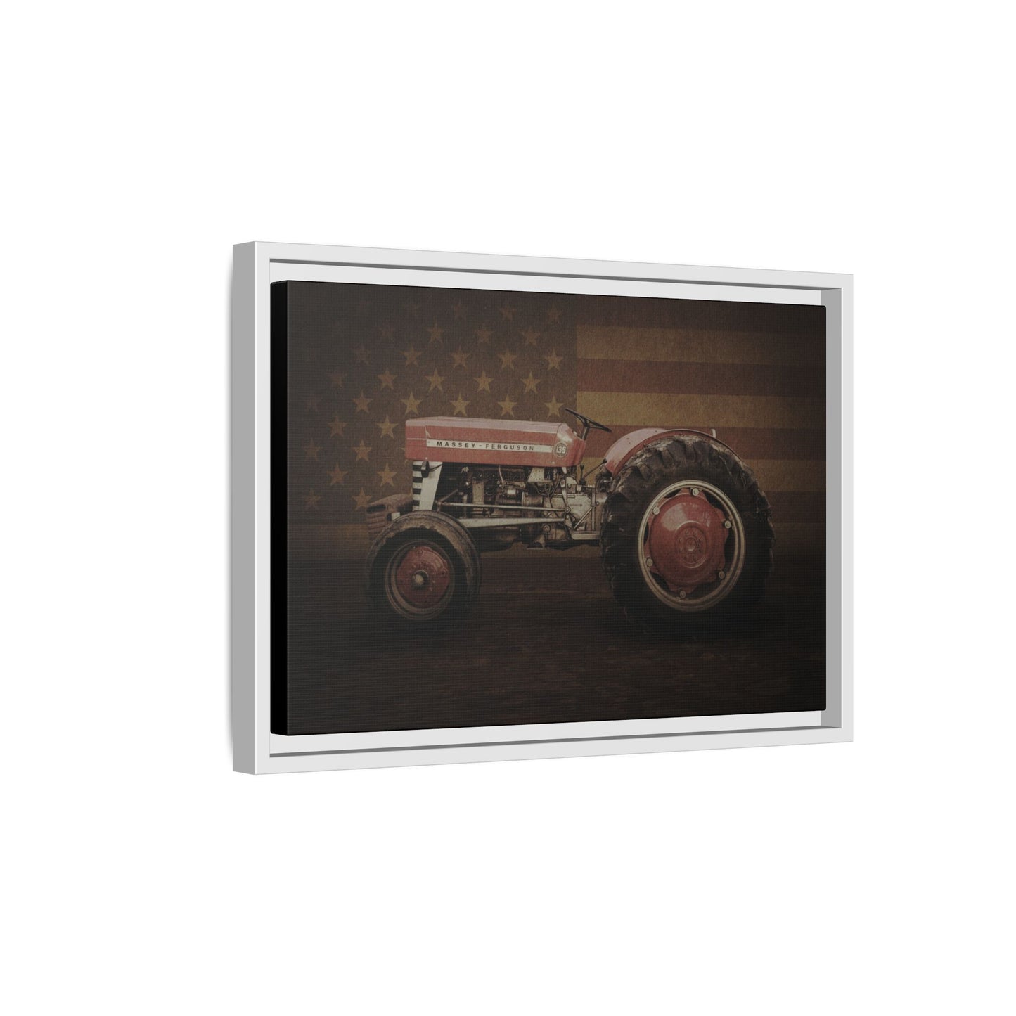 Patriotic Massey 135 | Framed Wall Art on Stretched Canvas