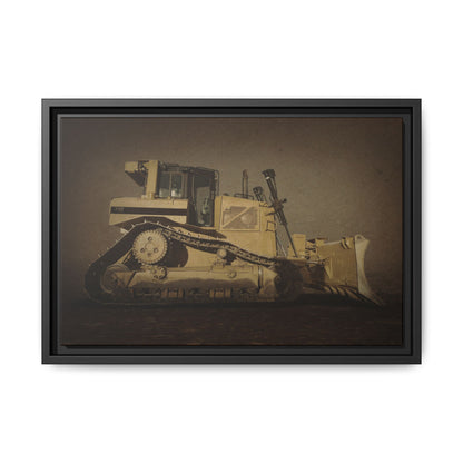 D8 Classic 90's Dozer | Framed Wall Art on Stretched Canvas