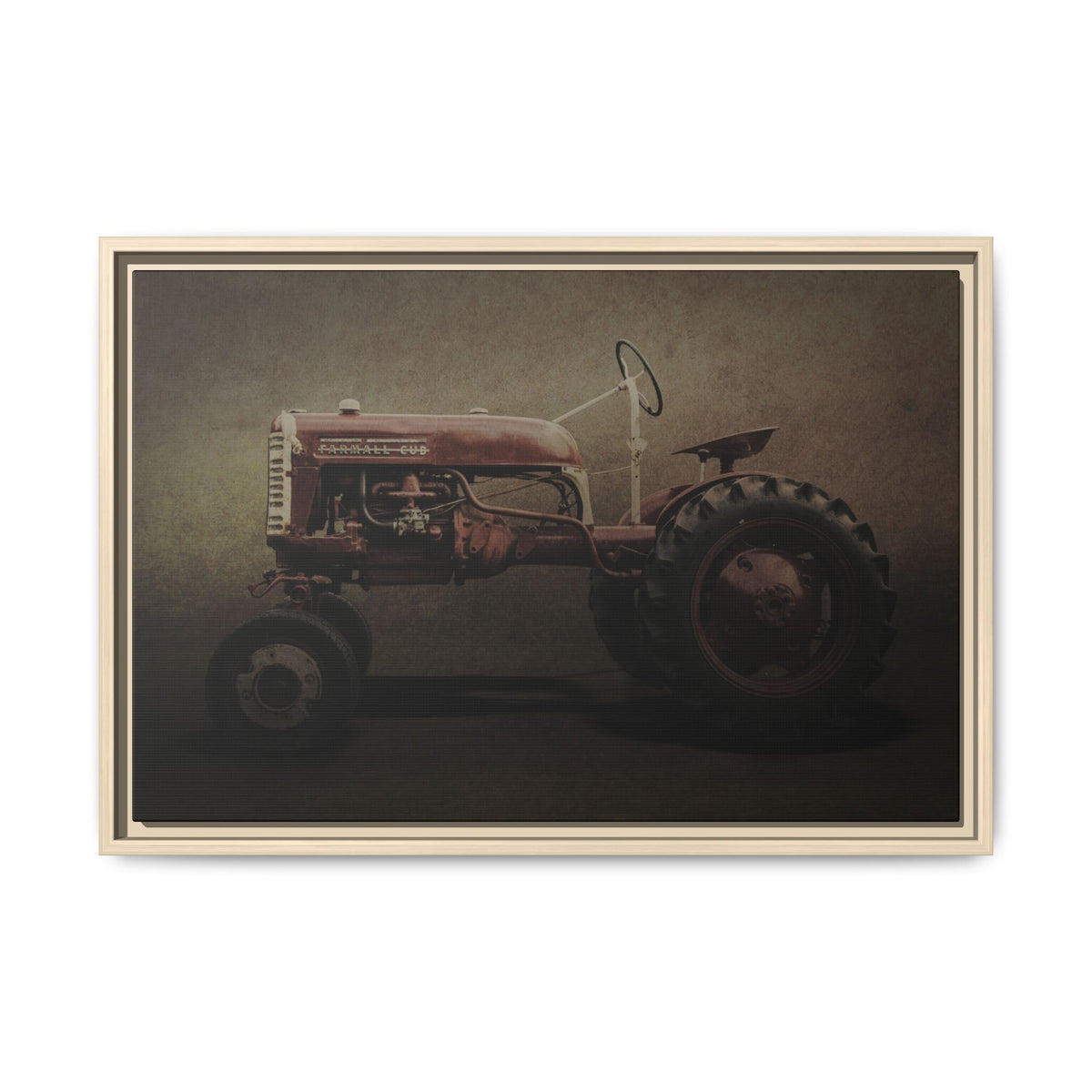 Vintage Farmall Cub Tractor | Framed Wall Art on Stretched Canvas