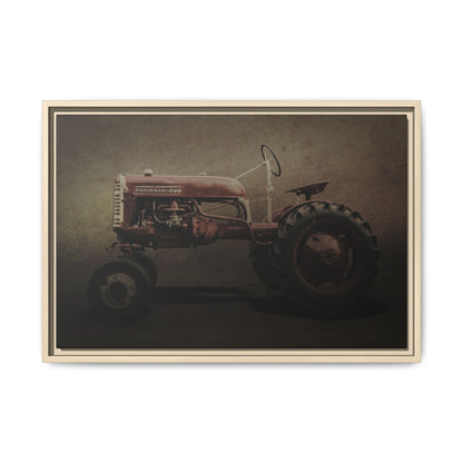 Vintage Farmall Cub Tractor | Framed Wall Art on Stretched Canvas