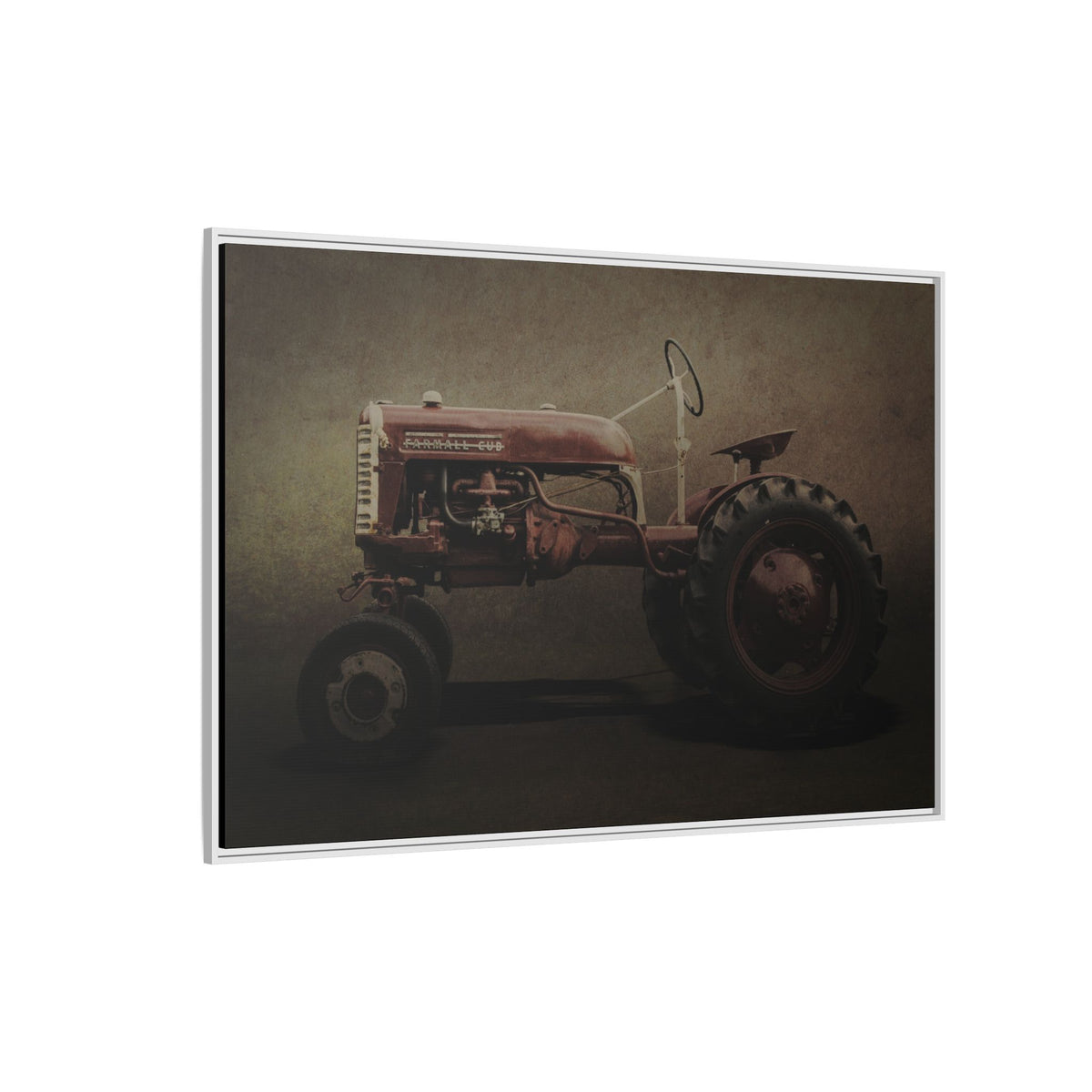 Vintage Farmall Cub Tractor | Framed Wall Art on Stretched Canvas