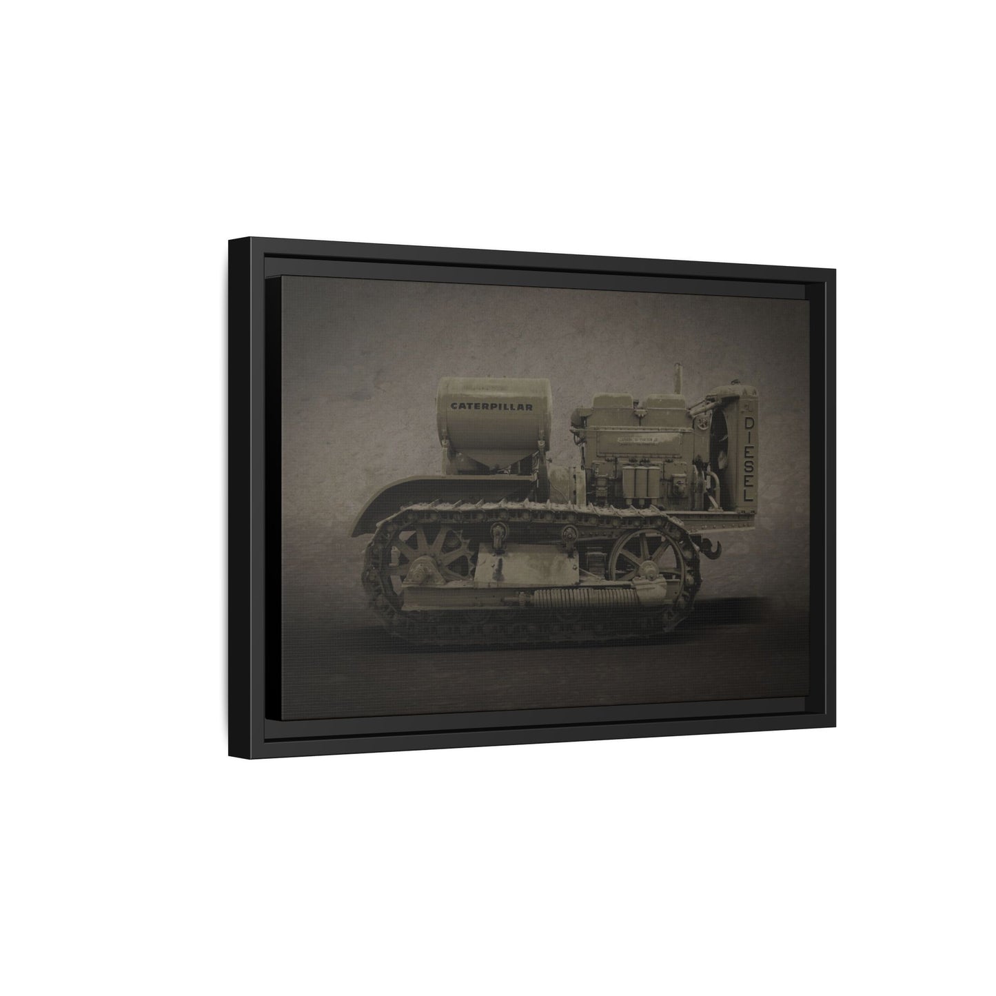 Vintage 60 'Diesel' Crawler | Framed Photo Wall Art on Canvas