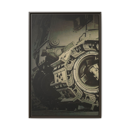 D11 Track Action | Triptych | Left Panel | Framed