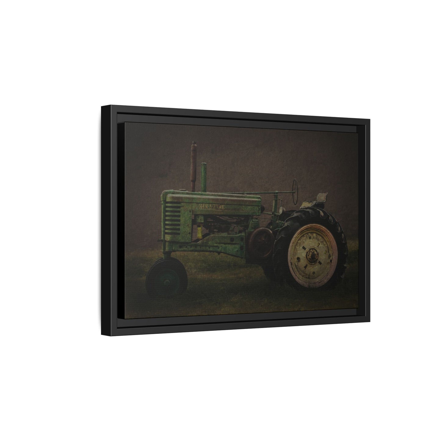 Vintage Weathered John Deere Model G | Framed Wall Art on Stretched Canvas