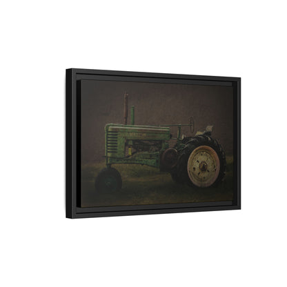 Vintage Weathered John Deere Model G | Framed Wall Art on Stretched Canvas