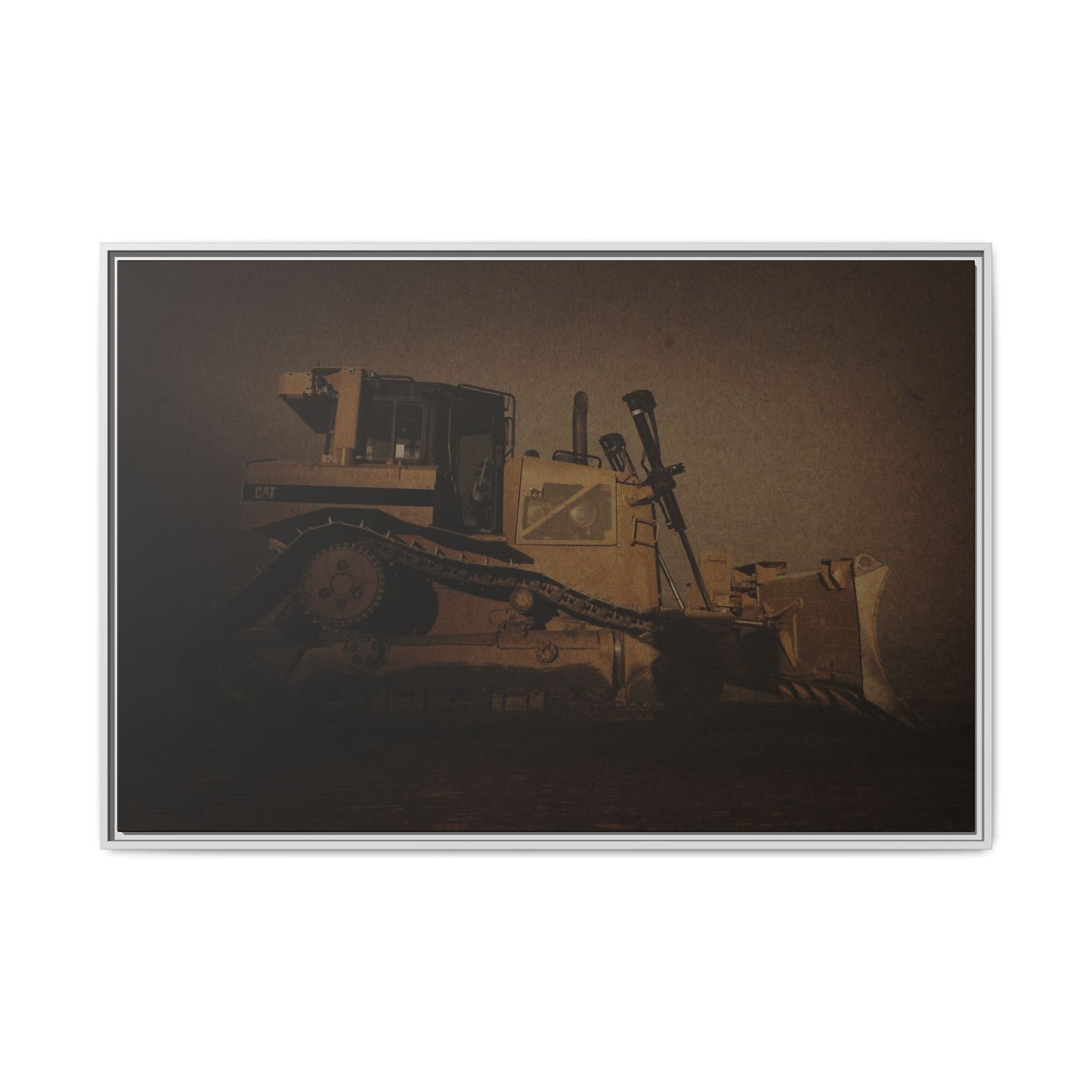 D8 Classic 90's Dozer | Framed Wall Art on Stretched Canvas
