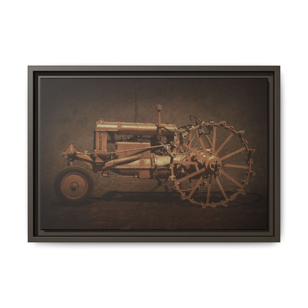 Vintage Ford Fordson Steel Wheel | Wall Art on Framed Canvas
