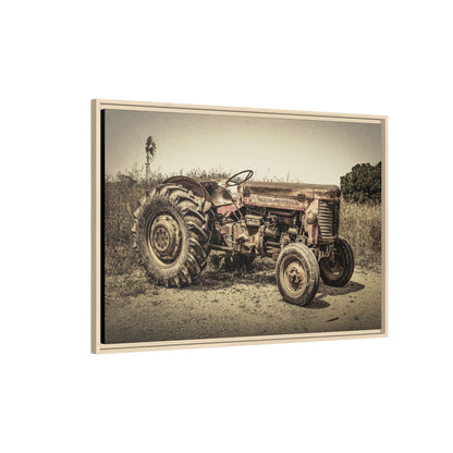 Vintage Massey Ferguson MF 35 - Framed Wall Art on Canvas