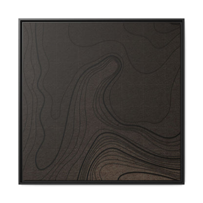 Dramatic Excavator Reach Tryptich - Left Panel - Matte Framed Canvas