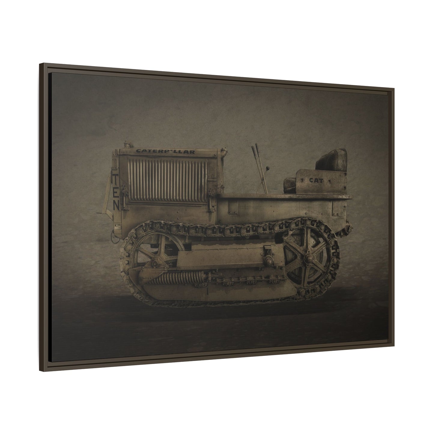 Vintage Crawler 10 'TEN' Tractor | Photo Wall Art on Framed Canvas