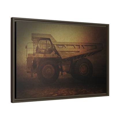 Big Wheel 777 Hauler Framed Wall Art on Stretched Canvas