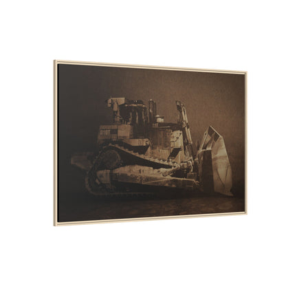 Classic D10T Dozer | Framed Wall Art on Stretched Canvas