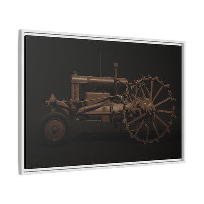 Vintage Ford Fordson Steel Wheel Photo Wall Art on Framed Canvas