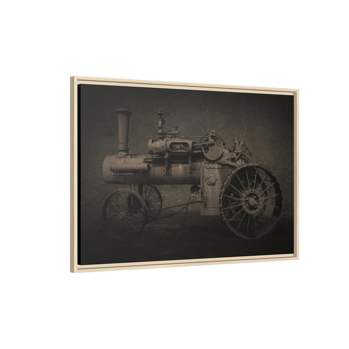Vintage CASE 65 HP Tractor Photo Wall Art on Canvas