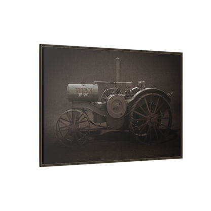 Vintage International Titan 10-20 Tractor | Framed Wall Art on Stretched Canvas