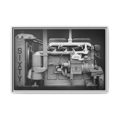Vintage Caterpillar Power System Sixty Wall Art on Framed Canvas