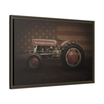 Patriotic Massey 135 | Framed Wall Art on Stretched Canvas
