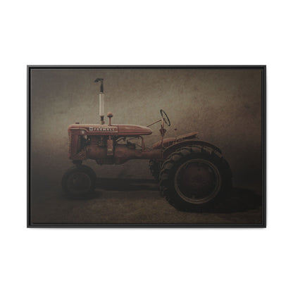 Vintage Farmall Model B Tractor | Framed Wall Art on Stretched Canvas