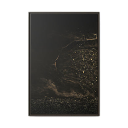 Epic Dozer Track Triptych Left | Matte Canvas Print (Framed)