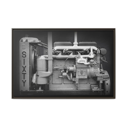 Vintage Caterpillar Power System Sixty Wall Art on Framed Canvas