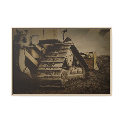 Rocky Dozer Horizon | Framed Wall Art on Stretched Canvas