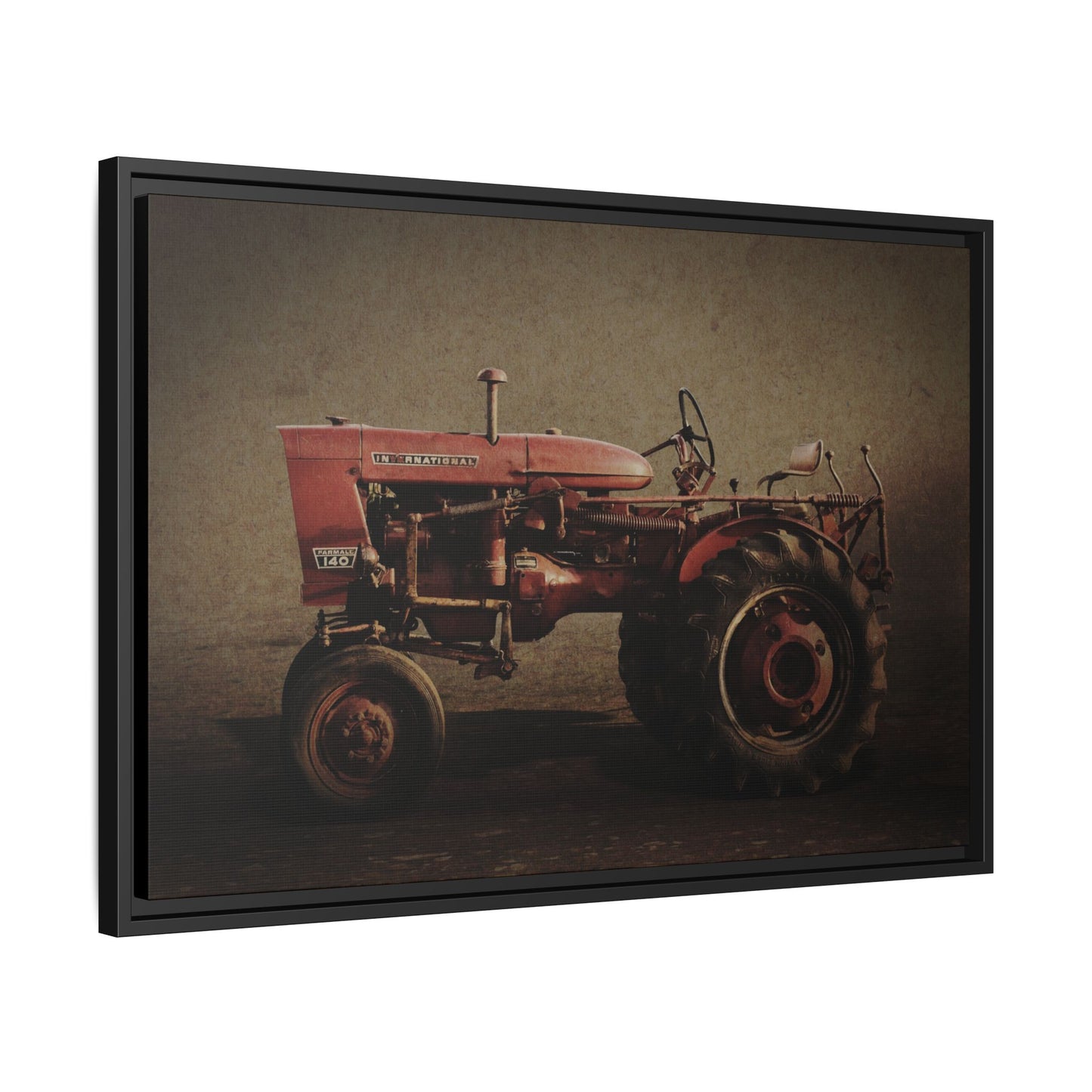 Vintage Farmall Model 140 Tractor | Framed Wall Art on Stretched Canvas