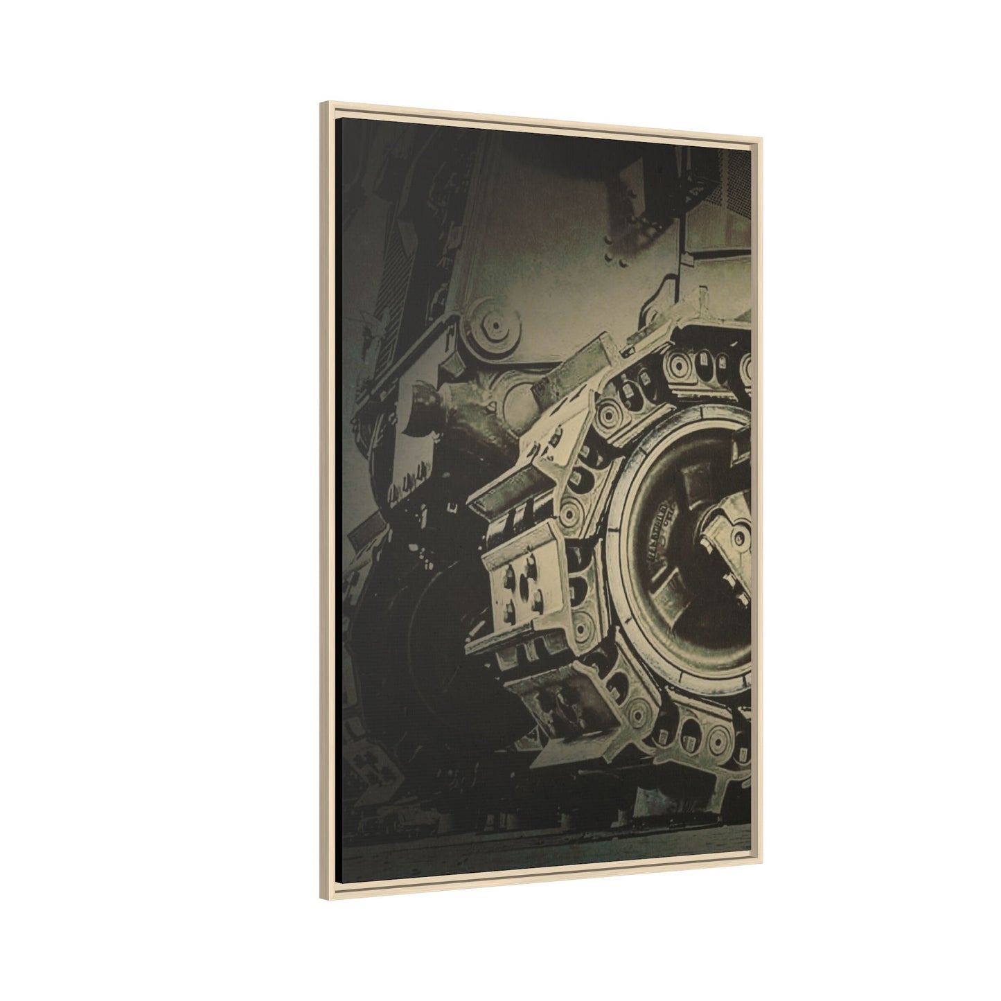 D11 Track Action | Triptych | Left Panel | Framed