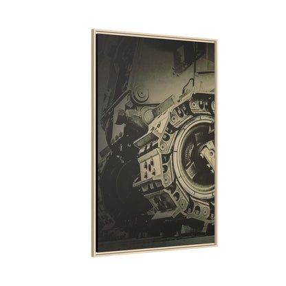 D11 Track Action | Triptych | Left Panel | Framed