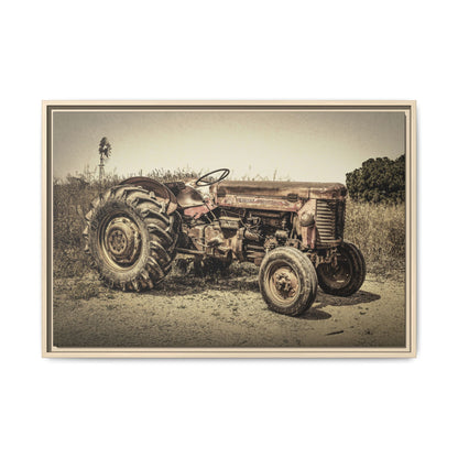 Vintage Massey Ferguson MF 35 - Framed Wall Art on Canvas