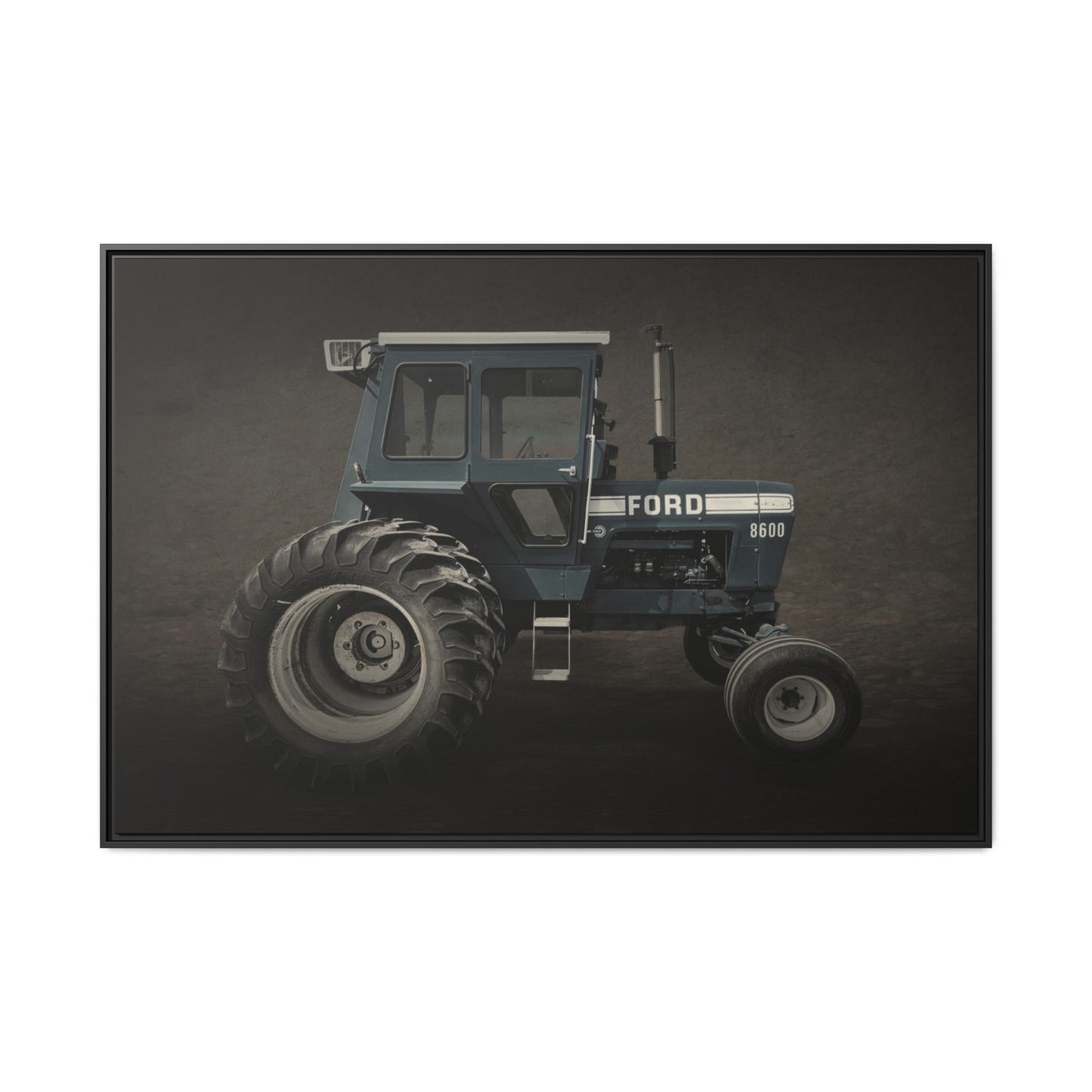Vintage Ford 8600 Tractor Photo Wall Art on Canvas