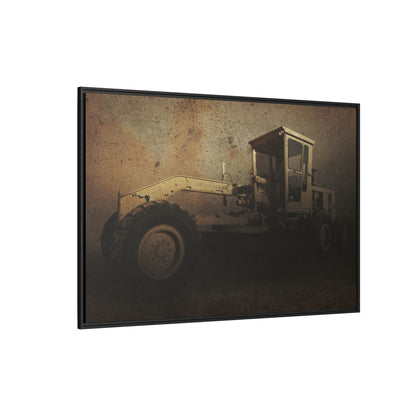 Classic 120G Motorgrader Action| Framed Wall Art on Canvas