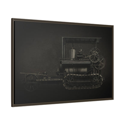 Vintage Holt Crawler Photo Wall Art on Canvas | Industrial Artwork