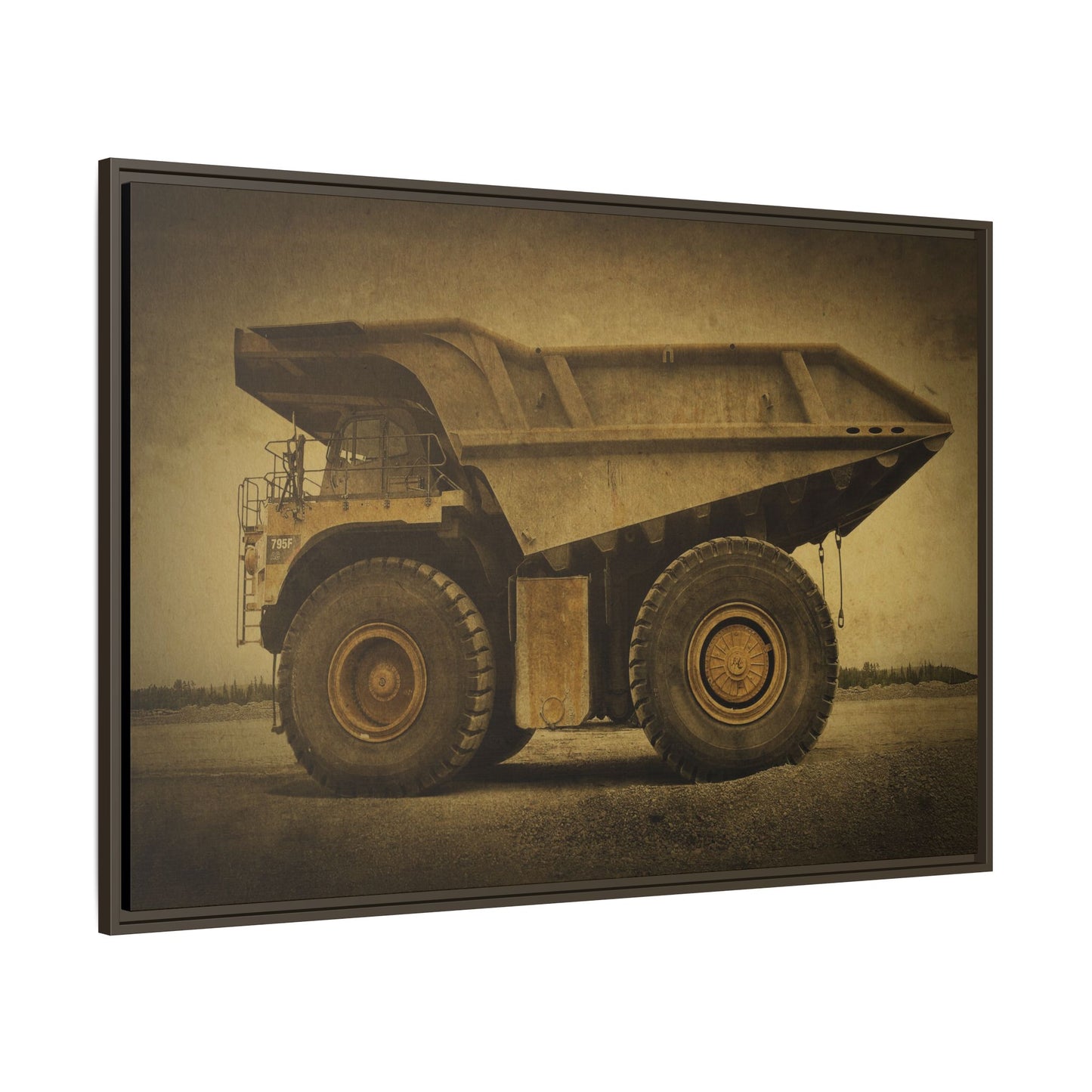 Big Wheel 795 Hauler Photo Art on Framed Canvas