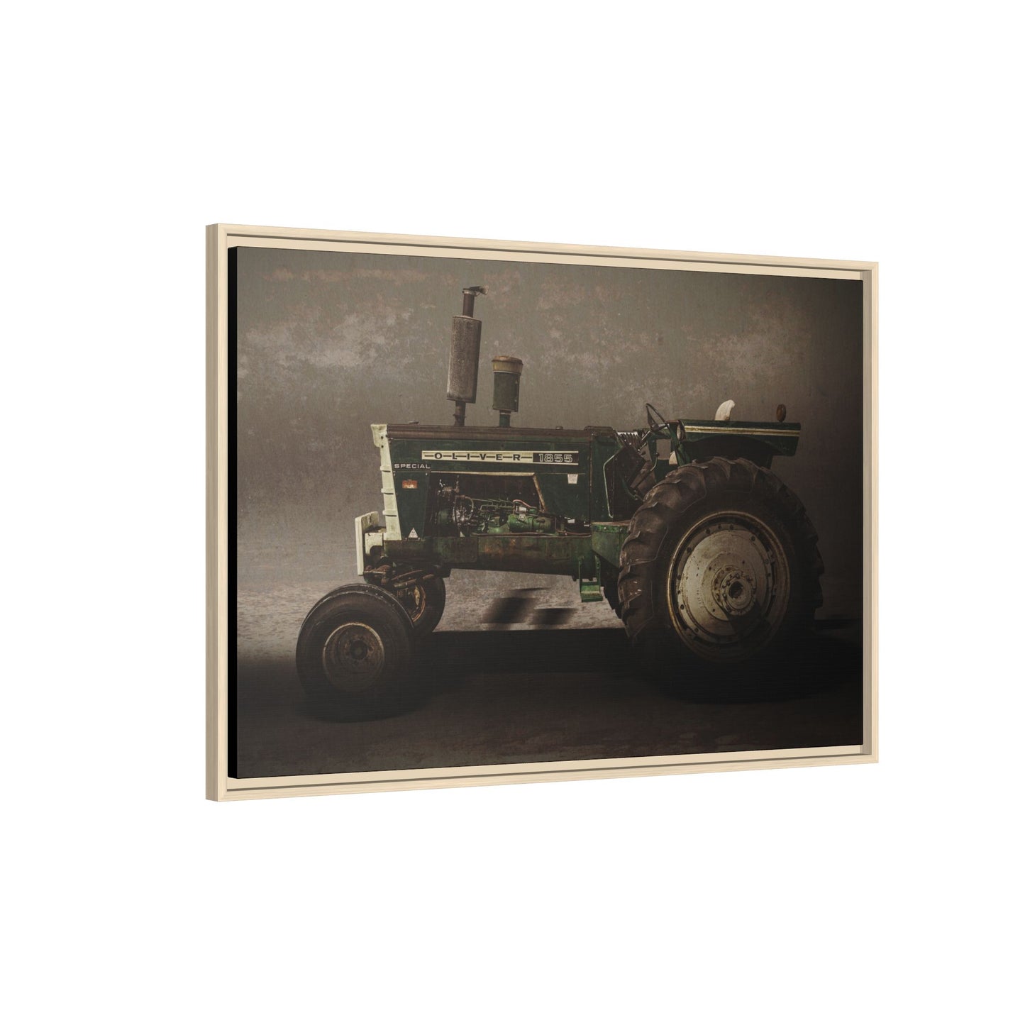 Classic Oliver 1855 Tractor | Framed Wall Art on Stretched Canvas