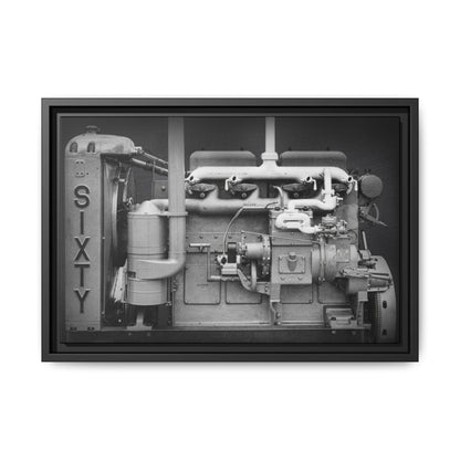 Vintage Caterpillar Power System Sixty Wall Art on Framed Canvas