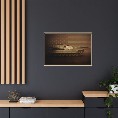 Abrams M1 Tank | Framed Wall Art on Stretched Canvas