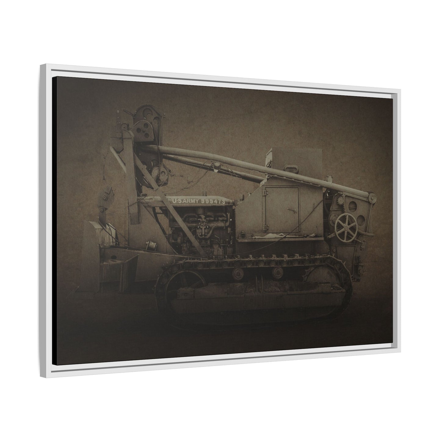 Vintage Military  D7 Diesel Ten | Photo Wall Art on Canvas