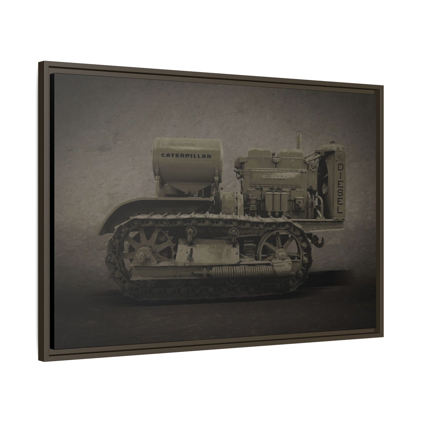 Vintage 60 'Diesel' Crawler | Framed Photo Wall Art on Canvas