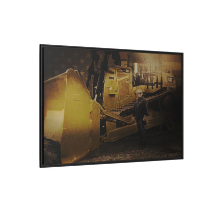 Personalized - Shane Todd - D9T Dozer | Photo Wall Art on Framed Canvas