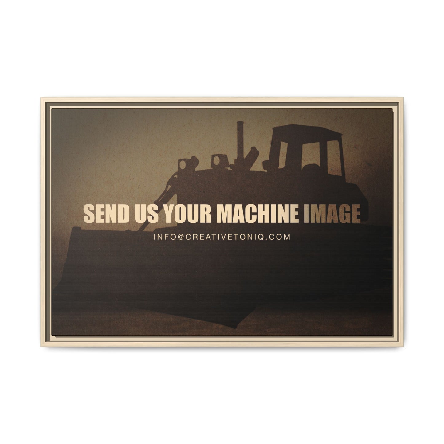 Personalized Machine Art | Framed Photo Wall Art on Canvas
