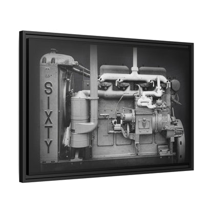 Vintage Caterpillar Power System Sixty Wall Art on Framed Canvas