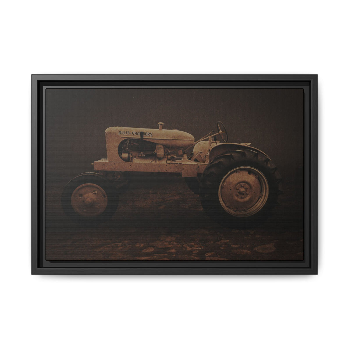 Vintage Allis Chalmers WC | Framed Wall Art on Stretched Canvas