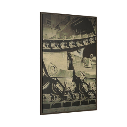 D11 Track Action | Triptych | Center Panel | Framed