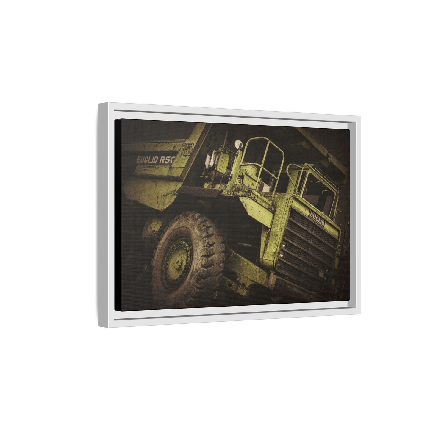Classic Euclid Hauler Action | Framed Wall Art on Stretched Canvas