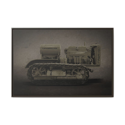 Vintage 60 'Diesel' Crawler | Framed Photo Wall Art on Canvas
