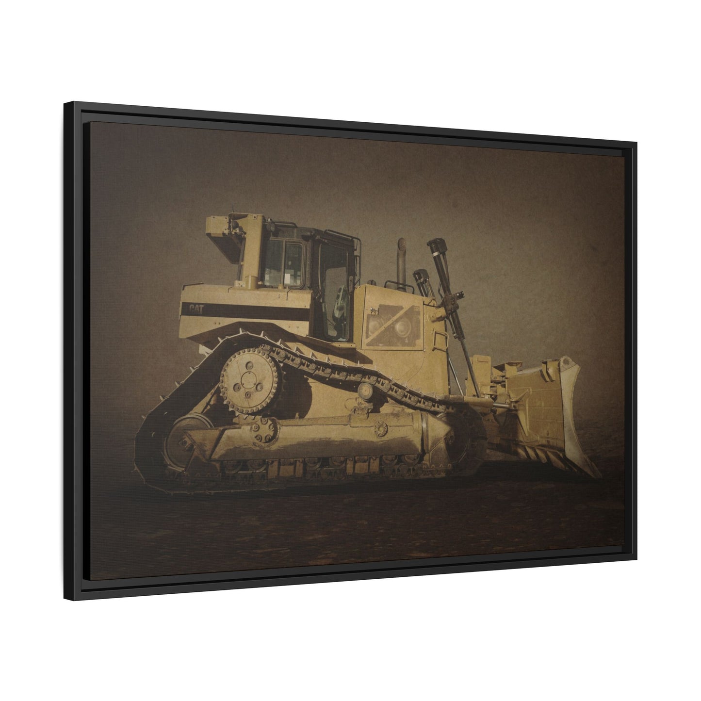 D8 Classic 90's Dozer | Framed Wall Art on Stretched Canvas