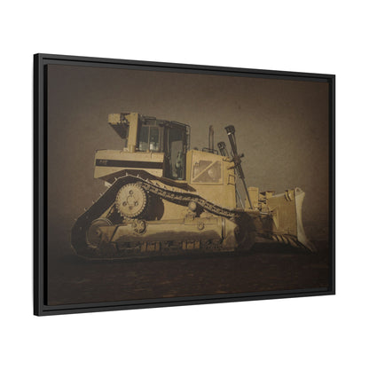 D8 Classic 90's Dozer | Framed Wall Art on Stretched Canvas